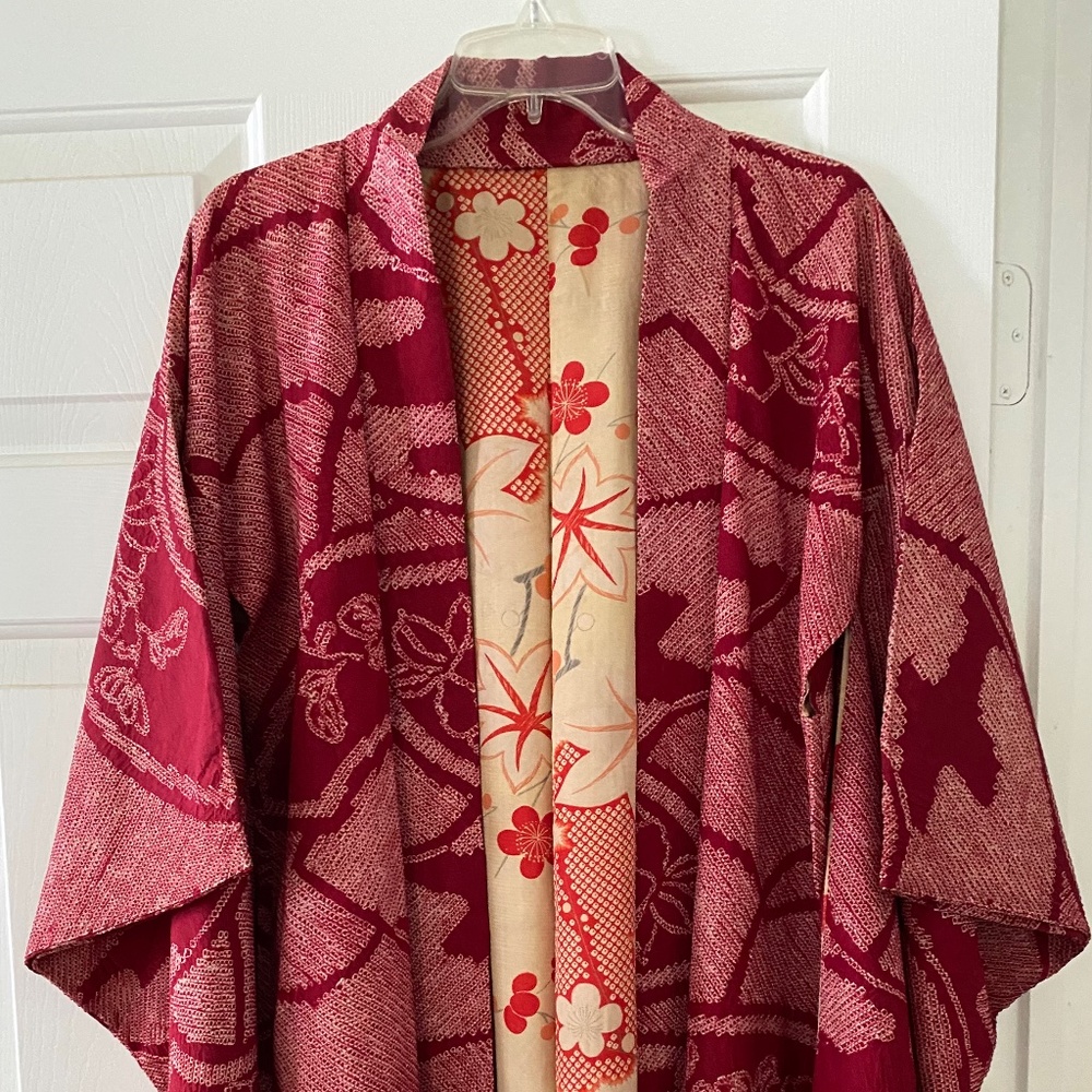 Kimono haori jacket/topper or Textile Art piece